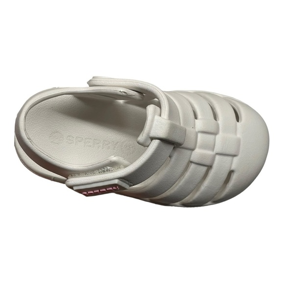 Sperry Toddler White Caged Sandals Size: 4 - Picture 7 of 8